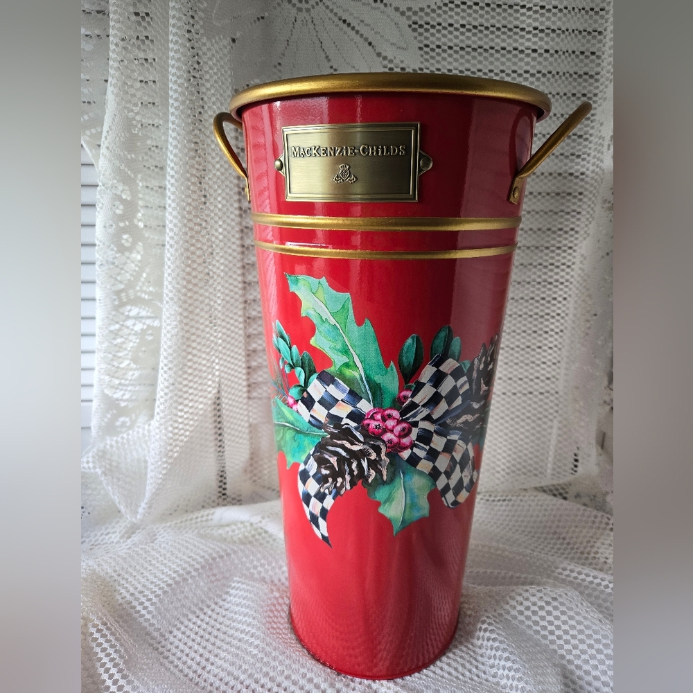 MacKenzie-Childs Tall Holiday Planter